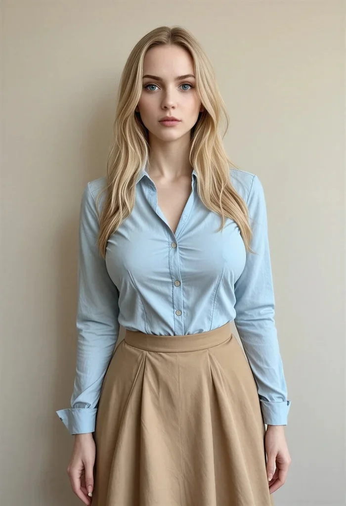 Kalon AI catalog example: Nina, a fictional adult SFW model